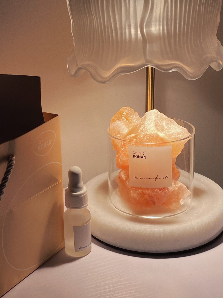 Gardenia comes from Dubai fragrance KONAN fire-free aromatherapy set peach stone car interior ins niche aromatherapy - Taobao