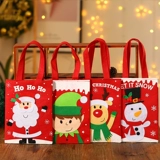 Красная рождественская льняная сумка, подарок на день рождения