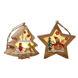 Рождественский деревянный декор, подвеска