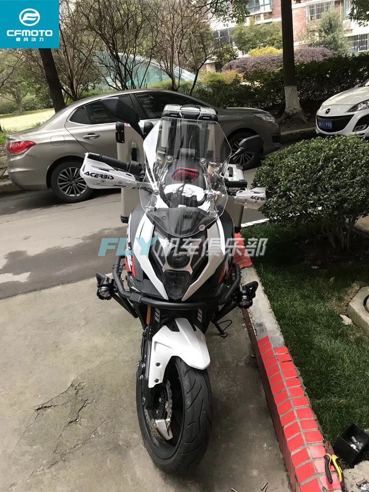 CFMOTO gió mùa xuân gốc xe máy sửa đổi CF650-3 650MT kính chắn gió phía trước để tăng mở rộng gió tấm chắn gió xe máy
