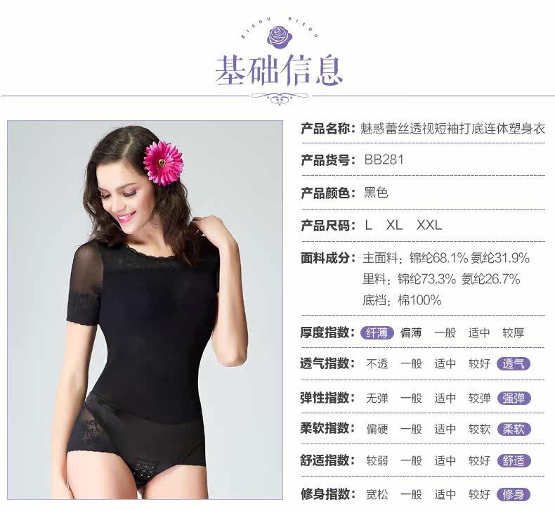 Sous-vêtement minceur BISOU BISOU sexy en nylon - Ref 688706 Image 15