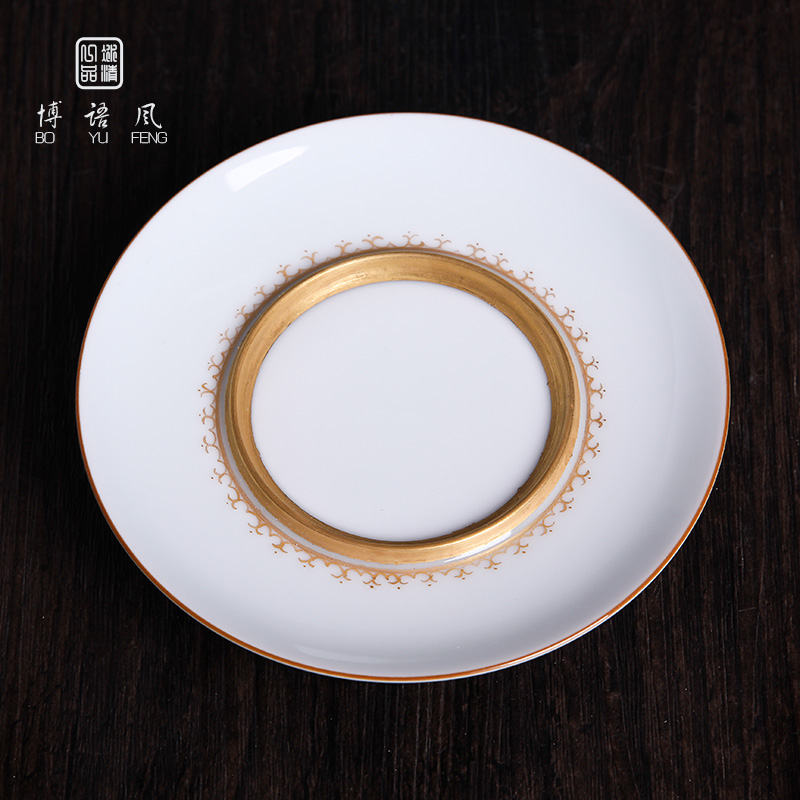 Bo wind jingdezhen ceramic blue heart sutra tureen tea cups three tureen single is not a hot cups