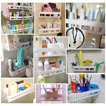 Bathroom rack suction Wall toilet non-perforated wall Wall Wall toilet wash table supplies utensils washing