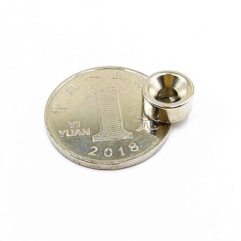 Super strong magnet round with hole magnetic steel powerful magnet motor cabinet furniture door suction permanent magnet neodymium iron boron 10 mm