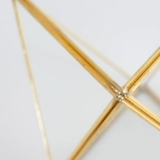 Милая медная стеклянная коробочка для хранения, скандинавский стиль, объемная геометрия