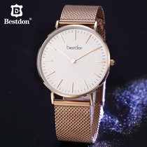 Bunton ultra-thin womens watch light luxury niche fashion simple temperament cold wind summer hipster waterproof womens watch