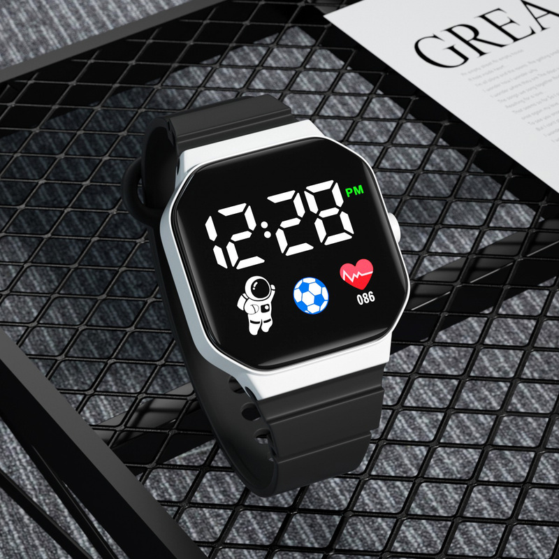 Technological Astronaut Led Digital Watch, Simple and Stylish, Forest Style, Cool Sports Digital Watch for Middle and High School Students