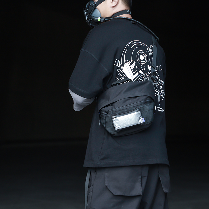 WHYWORKS Functional Quick Disassembly Messenger Bag Waist Bag Shoulder Bag Waterproof Lightweight Commuter Unisex Bag