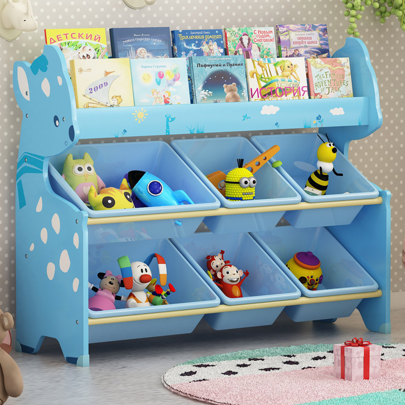 Buy Simple children's toy storage rack multilayer rack children's