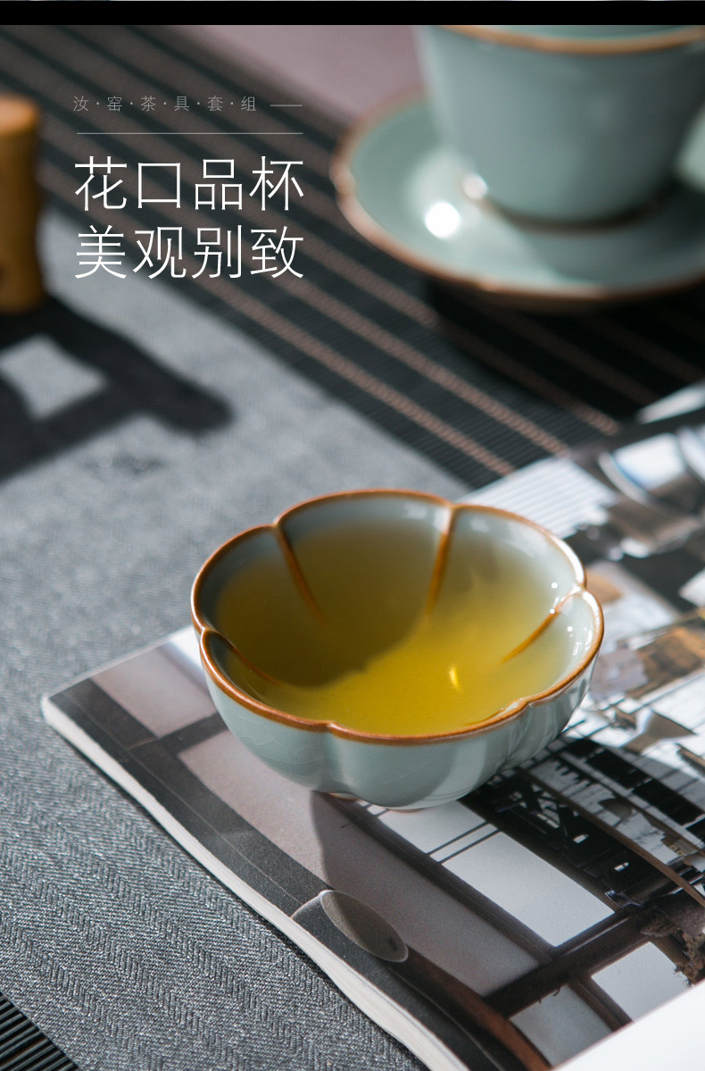 Your up crack kung fu tea set home sitting room open piece of jingdezhen ceramic lid bowl of tea cups