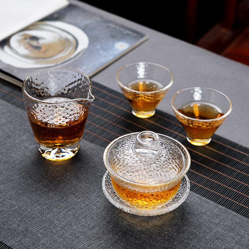 Japanese hammer heat - resistant glass fair keller kung fu tea tea accessories points home hard way pour cup of jingdezhen