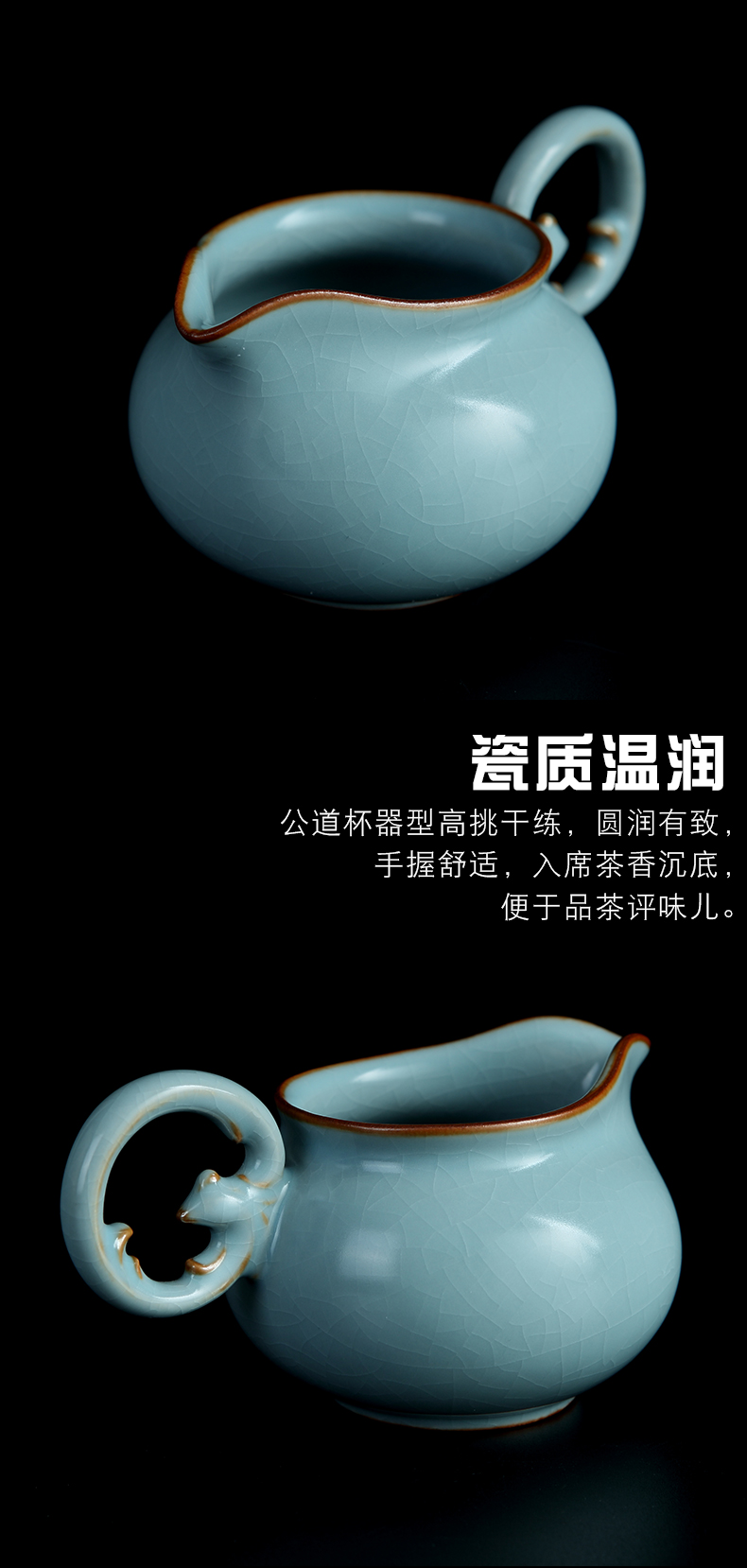 Jingdezhen ice crack glaze kung fu tea set suits for your up ceramic home office xi shi teapot teacup Chinese style