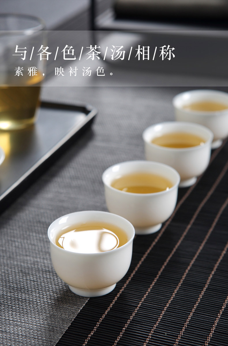 Jingdezhen porcelain kung fu tea set suit small household contracted a visitor set of ceramic pot of tea tureen tea cups