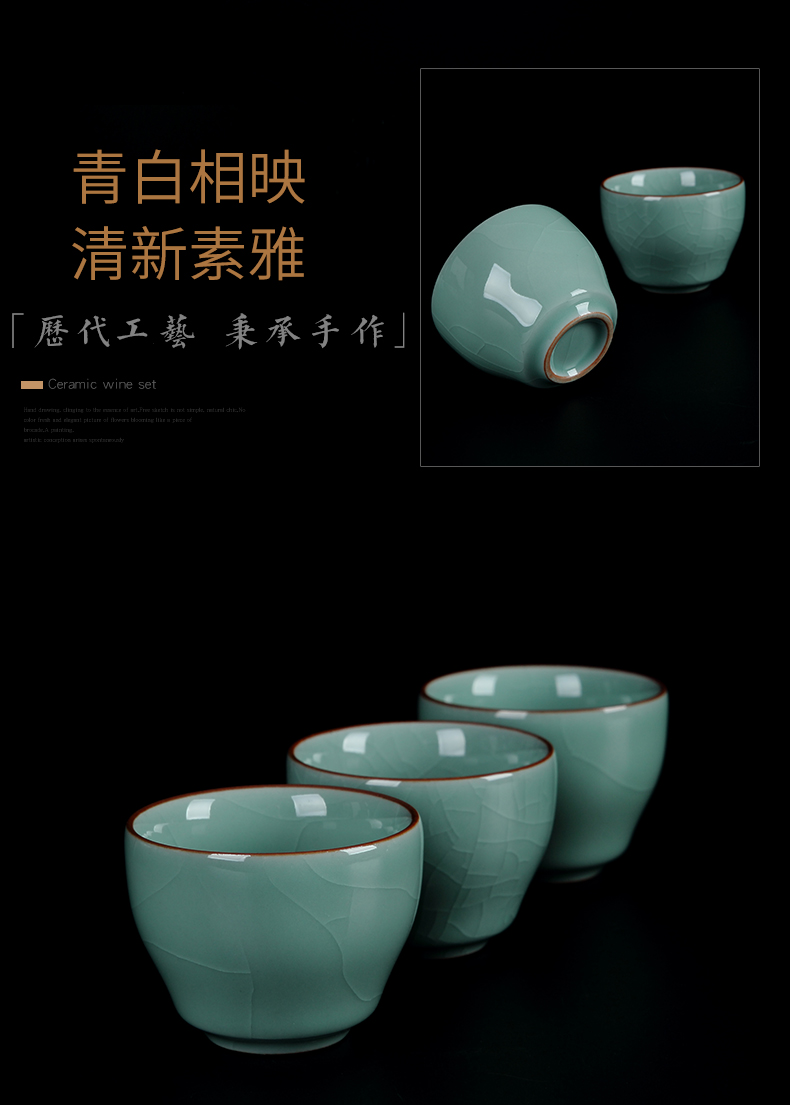 Jingdezhen ceramic semi - automatic lazy stone mill an artifact creative your up crack kung fu tea tea set