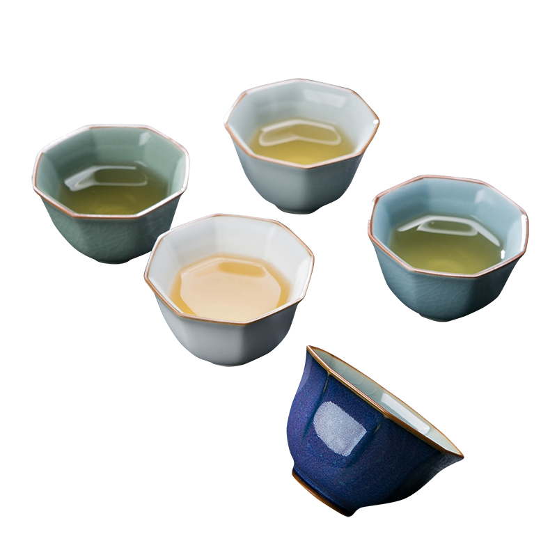 Five ancient jun master cup single CPU jingdezhen your up kung fu tea tea set small household ceramic sample tea cup, cups