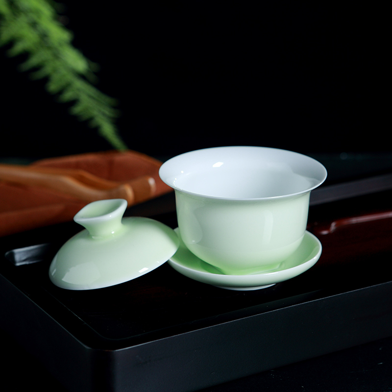 Jingdezhen tea sets kung fu tea cups sniff ceramic cups tureen household teapot small cups