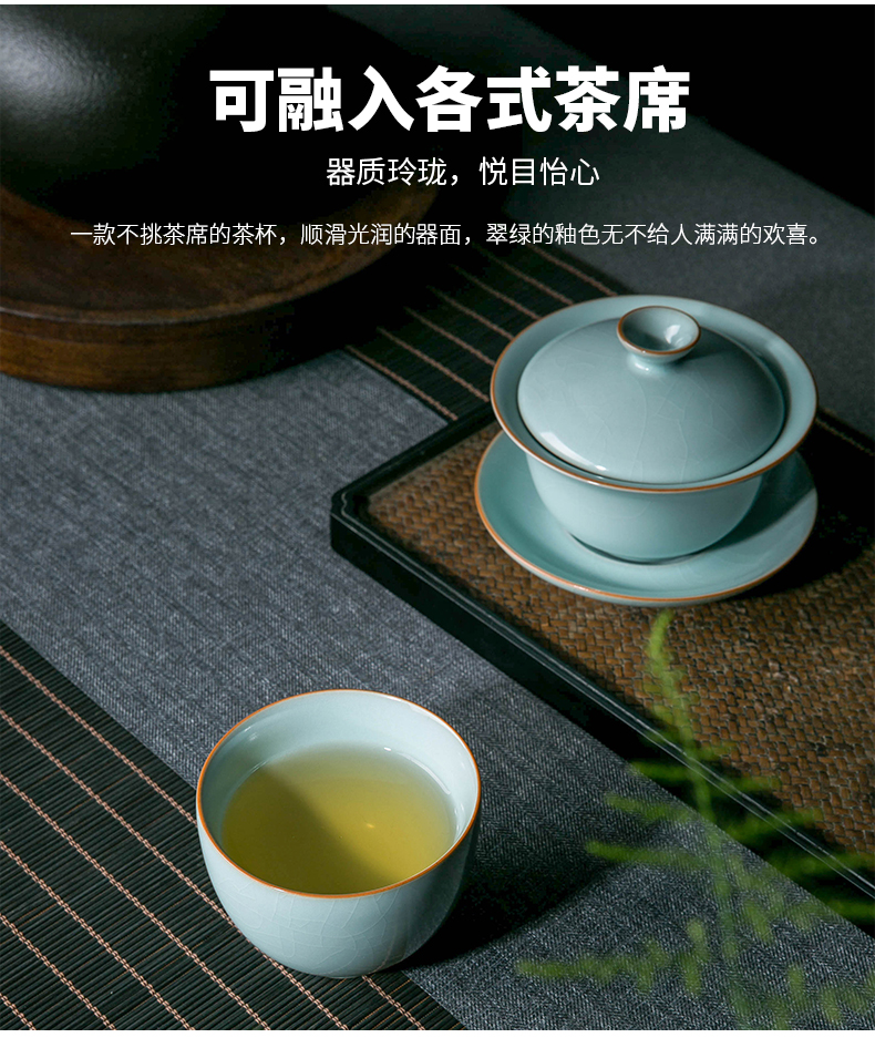 Your up master cup single cup large jingdezhen ceramic cups kung fu tea pu 'er tea cup dedicated individuals