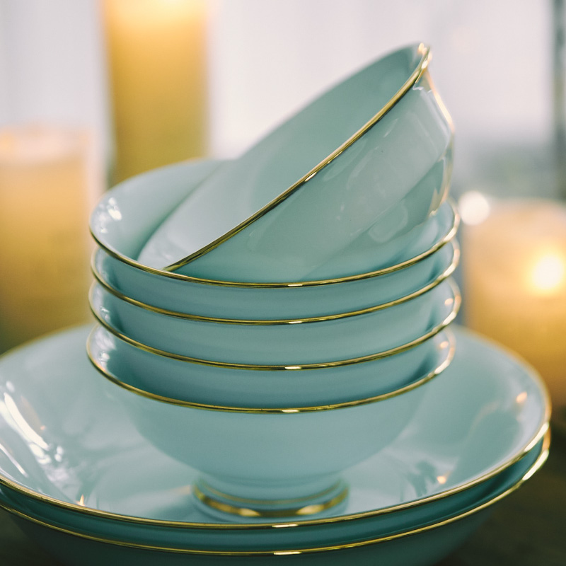 The dishes suit household new Chinese style wedding gifts fuels The jingdezhen ceramic composite ceramics tableware by hand