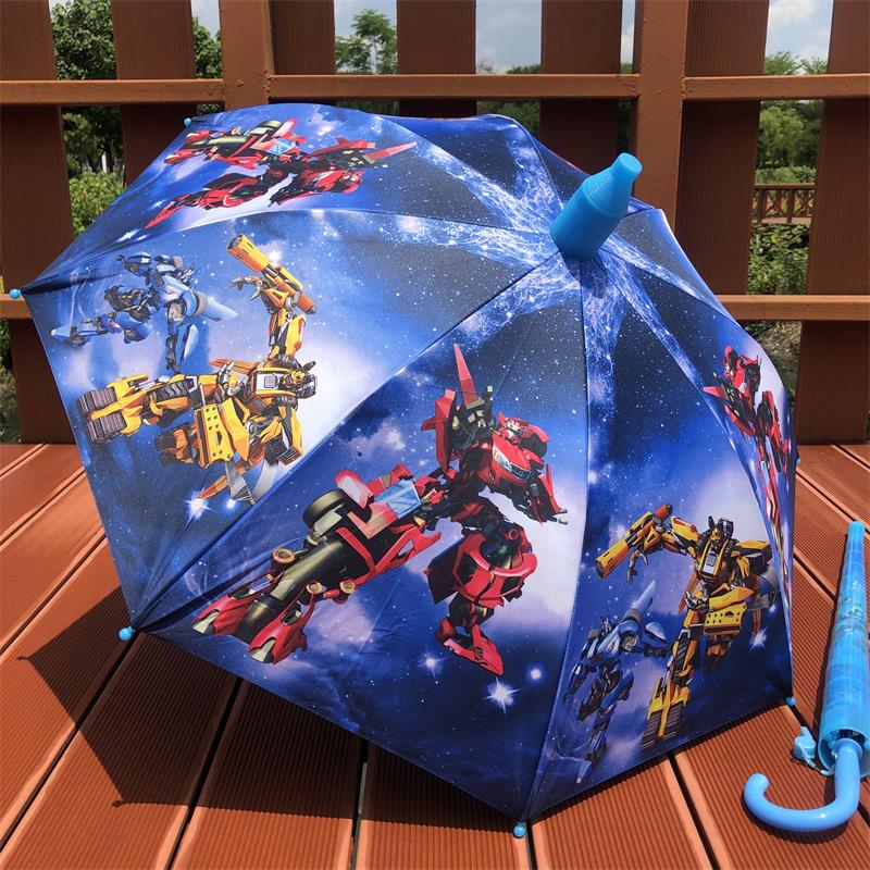 Astronaut children umbrella sunscreen sunshade umbrella primary school kindergarten boys and girls princess automatic long handle umbrella