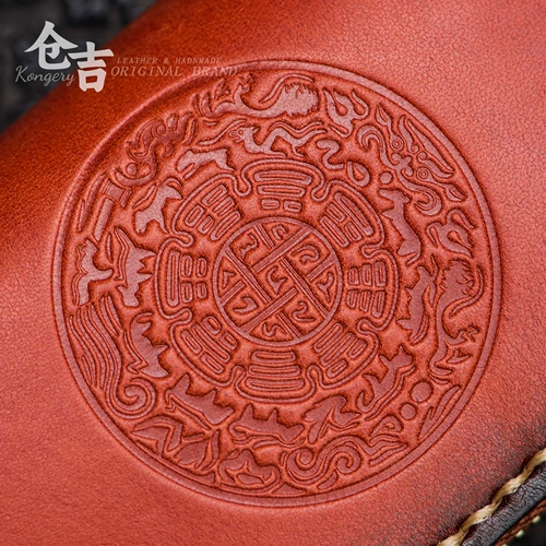 Ретро ключница ручной работы подходит для мужчин и женщин, кожаный картхолдер с молнией, кошелек, брелок, из натуральной кожи