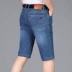 Jeep Shield Summer Thin Quần denim nam Giới trẻ Quần short Nam Quần thẳng Nam Quần mới màu xanh - Quần jean skinny jeans nam Quần jean
