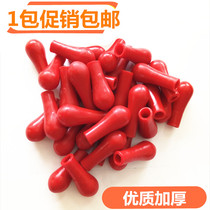 Thickened red skin head latex tip dropper for dropper bottle with red gel head latex cap dropper skin head