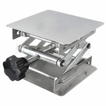 Laboratory lifting table 100 150 200 250 300mm small lifting platform manual stainless steel