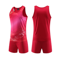 Track and field suit suit for male and female sports students training suit physical examination vest competition suit sports marathon running suit customization