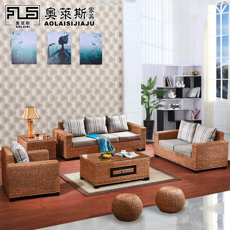 东南亚藤家具客厅藤沙发茶几组合五件套有哪些特点?适合哪些家居风格?-藤竹沙发-淘宝好物网