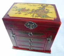 Boutique antique pendant jewelry box Antique jewelry box Antique multifunctional makeup box Mirror box makeup box