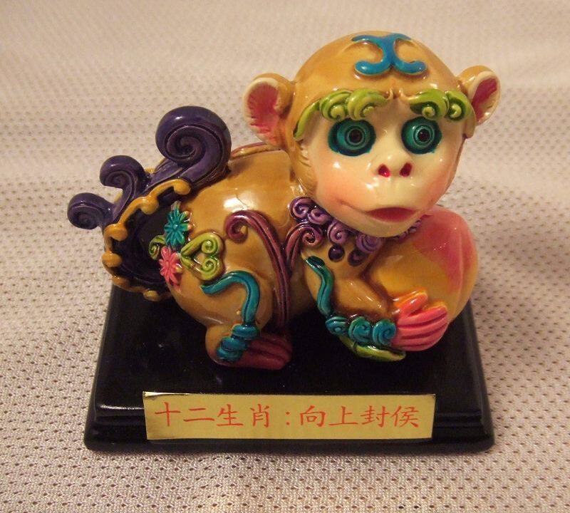 12 Zodiac Pendulum Pieces Handicraft Zodiac Monkey Colored Pottery magnetic craftwork up to seal Hou-Taobao