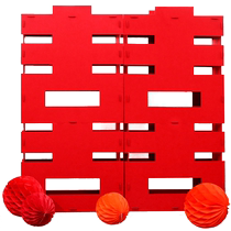 Non-woven Solid Oversized Happy word floor pendulum Double Hebridal Wedding House Arrangement Net Red Knot Wedding Engagement Living Room Decoration