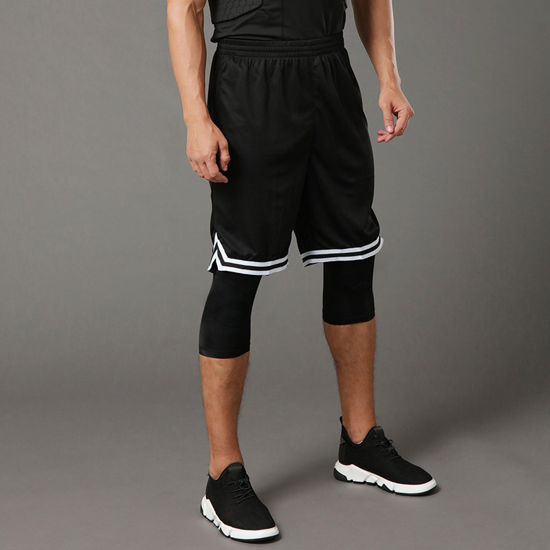 Basketball shorts Men's sports quick-drying loose aj casual shorts Ice silk five-point pants Five-point pants over-the-knee ball pants training casual