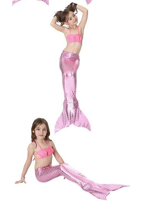 Trẻ em nàng tiên cá áo tắm bé gái đồ bơi bé gái nàng tiên cá bikini bikini bé áo tắm với mắt cá chân - Bộ đồ bơi của Kid quần áo bơi trẻ em