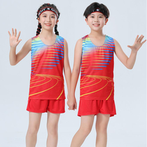 Uniformes dathlétisme pour enfants pour garçons et filles uniformes de compétition de course gilets de sport uniformes décole primaire personnalisés uniformes dentraînement pour examen physique