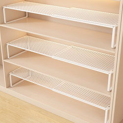 Shoe Cabinet Layered Partition Wardrobe Retractable Shoes Storage Handy Gadget Double-Layer Shoe Rack Cabinet Partition Shoe Rack