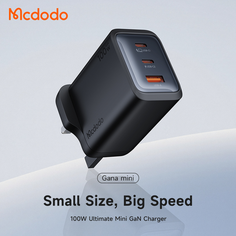 Maiduoduo 100W Uk/Eu Gan Charger for Laptops and Mobile Phones, Compatible with Huawei, Samsung, Apple Fast Charging, MacBook Flash Charging, iPad Mini Eu Charger Head