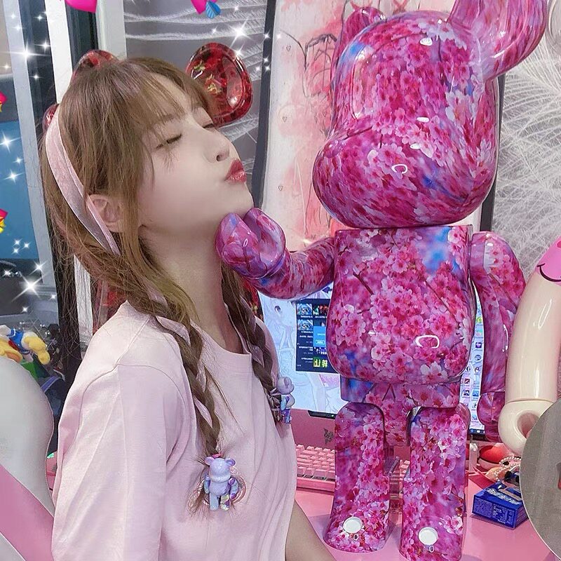 bearbrick violent building block bear 1000% large number wave gameplay model 70cm paparazzi high-end living-room floor pendulum