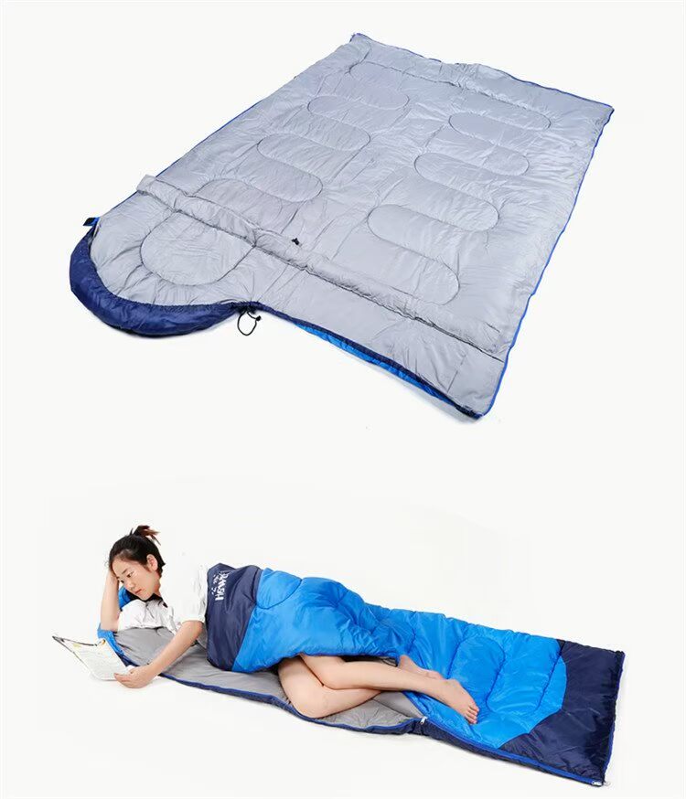 Đông nam ngoài trời sói đơn túi ngủ có thể được khâu túi ngủ cotton mùa thu và mùa đông ấm sinh viên 17 túi ngủ lính duy nhất - Túi ngủ túi ngủ học sinh
