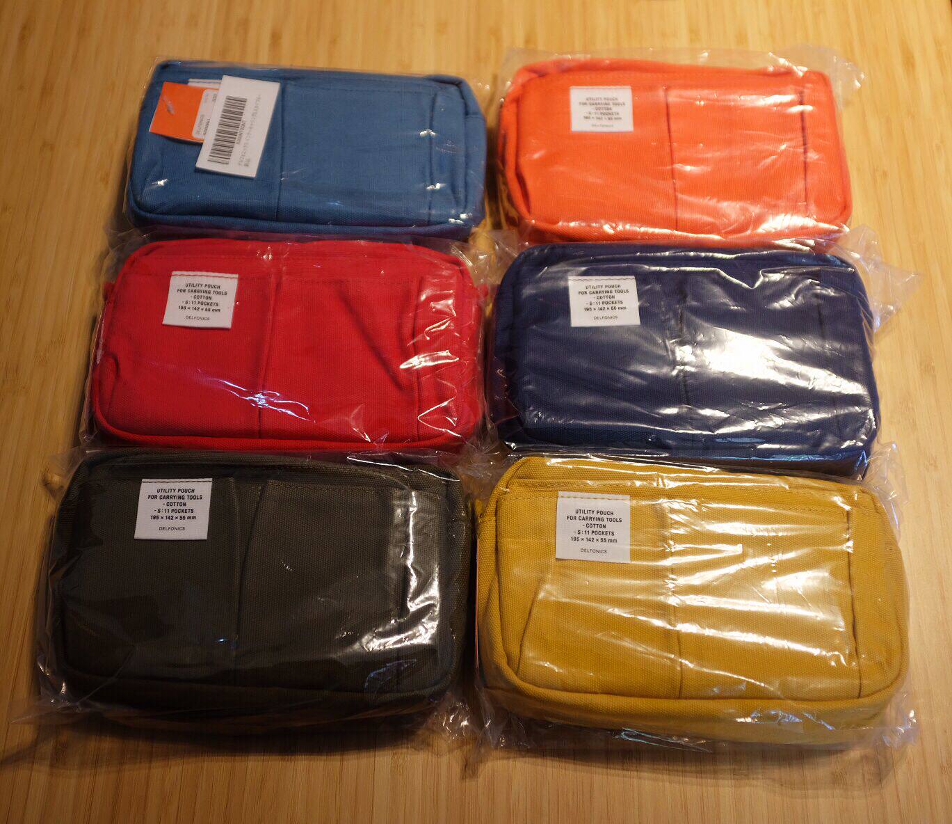 (MTang) (Delfonics) net red containing bag hand account stationery portable package S M spot