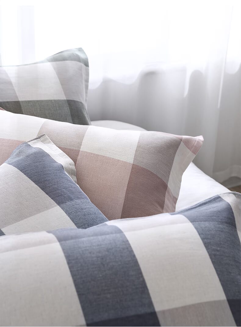 Khăn gối cotton 100% cotton đôi cao cấp châu Âu cặp đôi đơn giản Bắc Âu bốn mùa phổ thông gia đình - Khăn gối áo gối