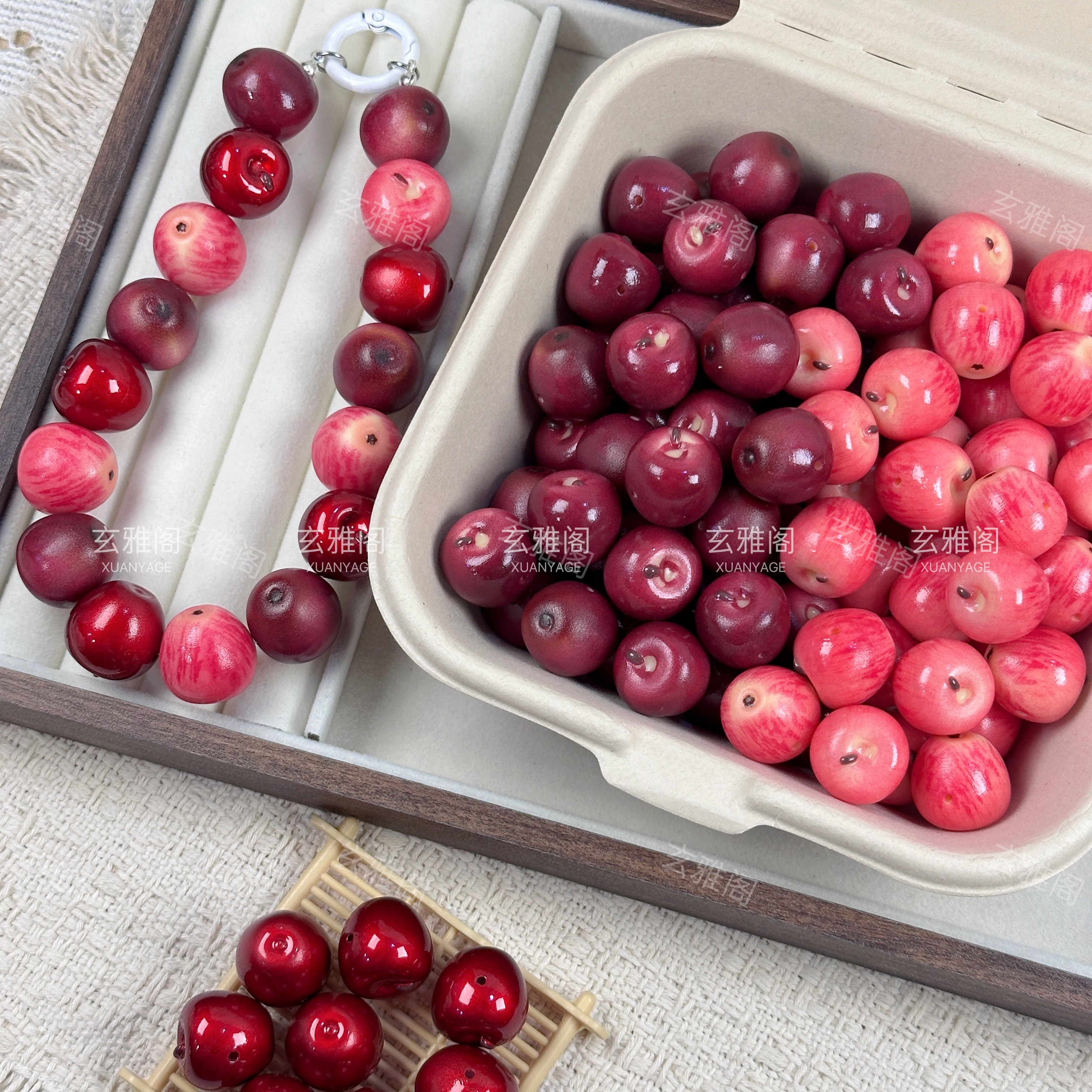 Resin Apple Beads for DIY Jewelry & Phone Chains - Product image 6