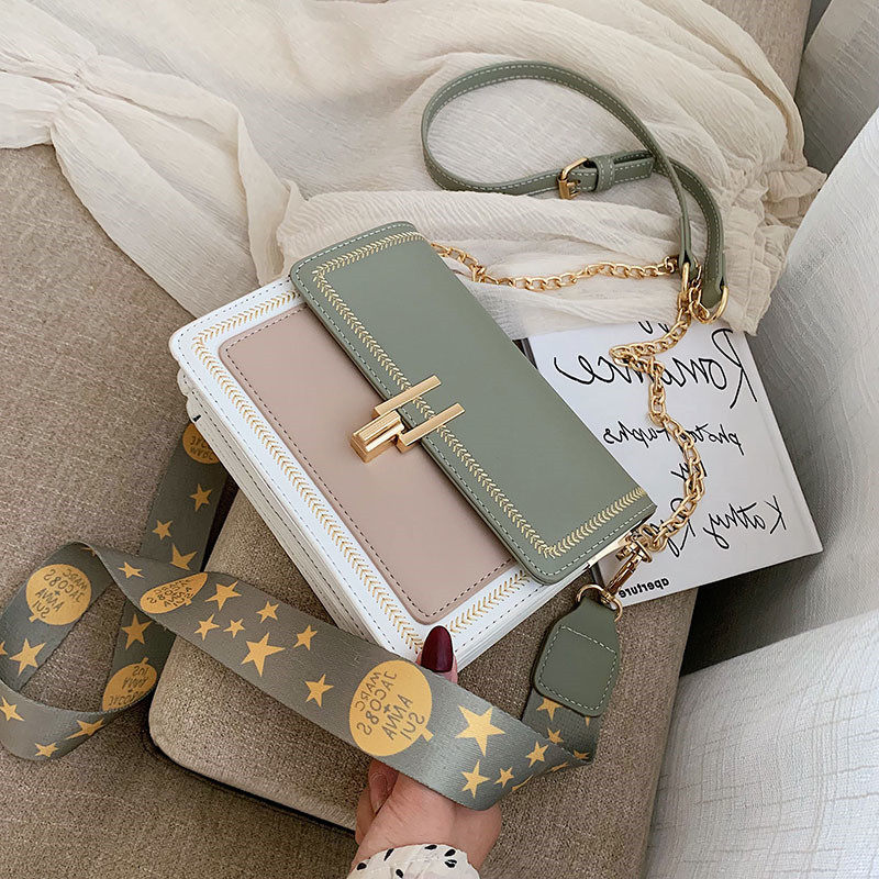 Singapore 2022 new wave cards women's bag official qualified Korean version package ladies net red single shoulder sloped small square bag