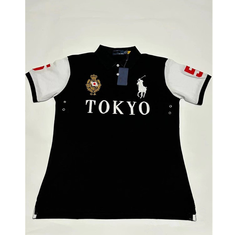 Cross-Border Trade Pure Cotton Men's Summer Trendy Short-Sleeved Polo Shirt Solid Color Breathable Youth Turn-Down Collar Men's Top