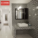 好有米 Стеклянная хрустальная мозаика, фоновая настенная плитка для ванной, раковины, балкона, самоклеящаяся отделка