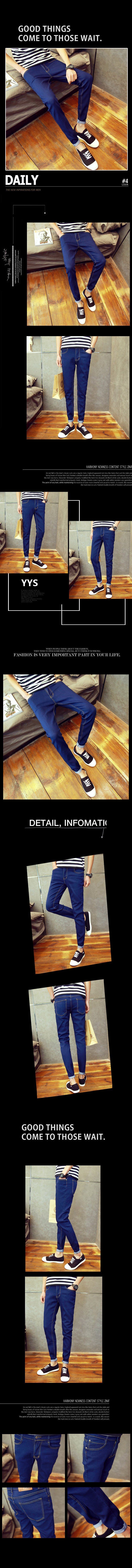 Jeans pour adolescent pieds Slim pour Quatre saisons - Ref 1467720 Image 12