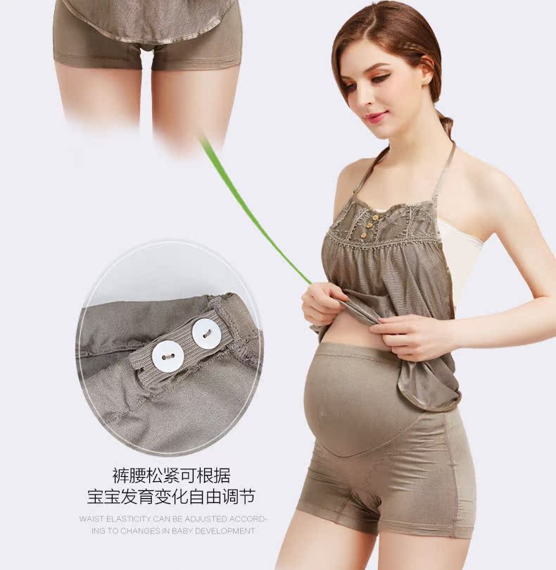 Bộ đồ bảo vệ bức xạ eo cao phụ nữ mang thai đồ lót nữ đích thực sợi bạc đầm bà bầu Phụ nữ mang thai quần short bức xạ mặc bốn mùa shop quần áo bảo bệ bức xạ