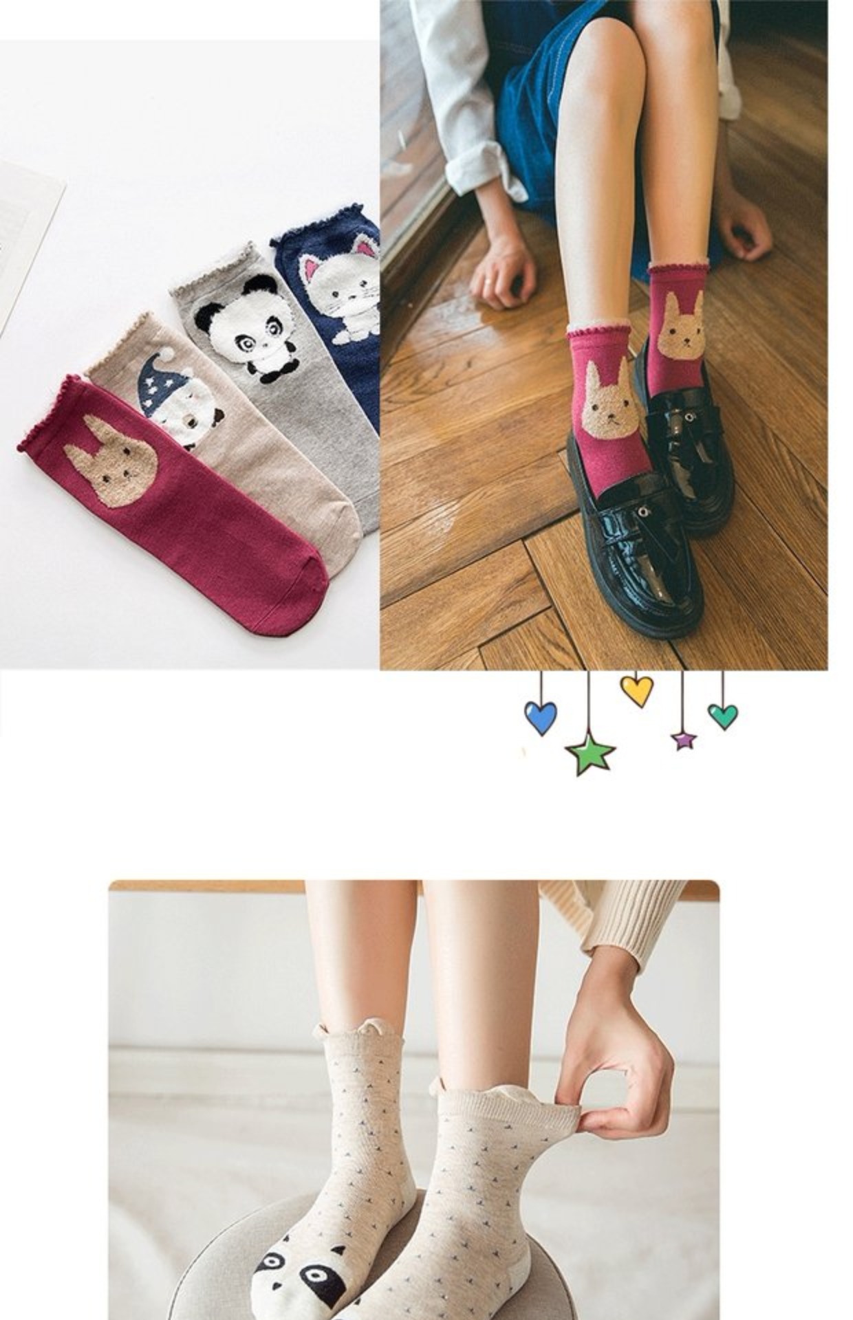 Vớ nữ ống cotton vớ phiên bản Hàn Quốc của gió trường Nhật Bản eo dễ thương Hàn Quốc sọc nữ vớ mùa thu và khử mùi mùa đông tất cao cổ