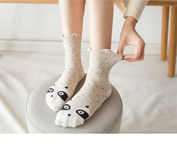 Vớ nữ ống cotton vớ phiên bản Hàn Quốc của gió trường Nhật Bản eo dễ thương Hàn Quốc sọc nữ vớ mùa thu và khử mùi mùa đông tất cao cổ