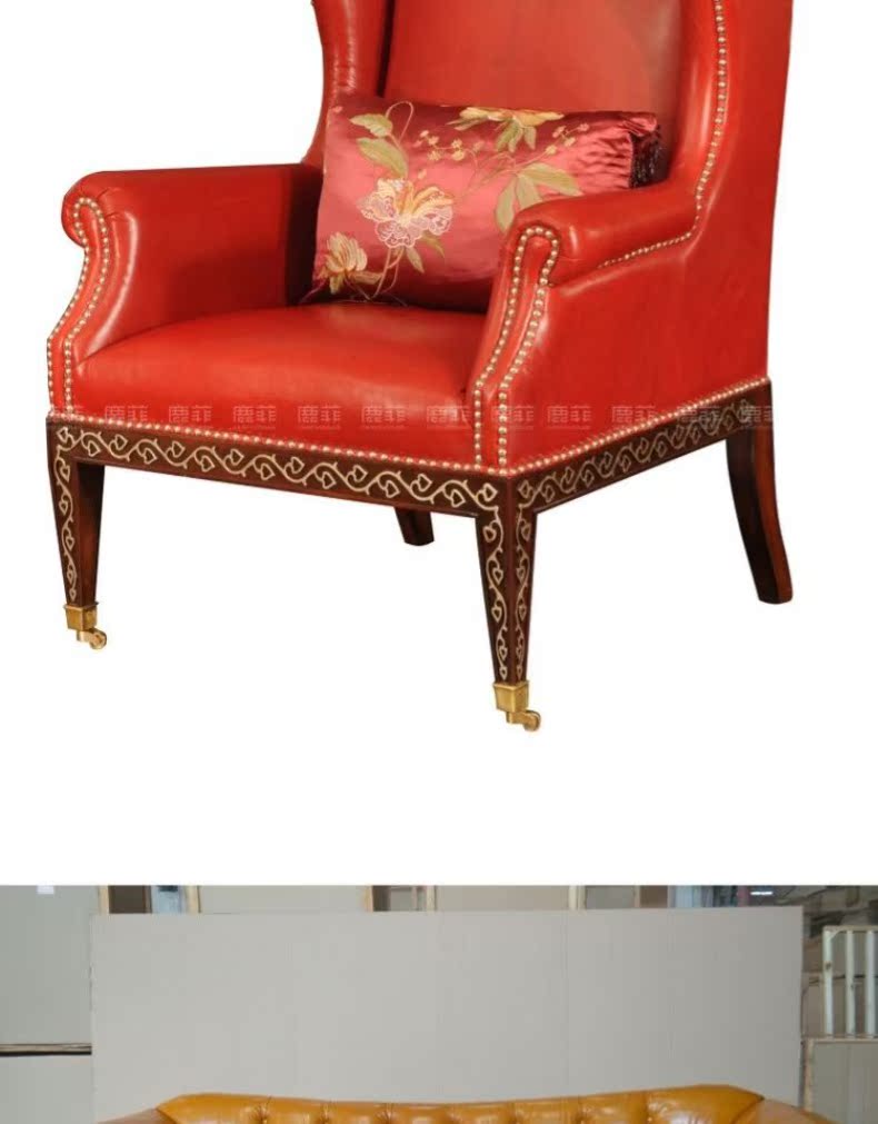Lufei nội thất cao cấp tùy chỉnh nước Mỹ sofa nhiều người phong cách châu Âu ghế khách truy cập Đông Nam Á bàn cà phê ghế sofa - Bộ đồ nội thất giường hơi